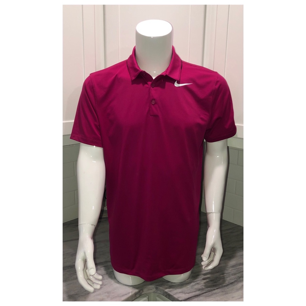 Nike Golf Dri Fit Polo Shirt Medium M Pink NWOT